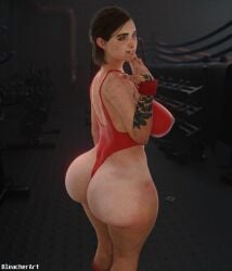 3d 3d_(artwork) 3d_background 3d_model 3d_render absurd_res absurd_resolution absurdres ass big_ass big_breasts big_butt big_thighs bleacherart breasts brown_hair curvy curvy_body curvy_female curvy_figure ellie_(the_last_of_us) ellie_williams female female_focus female_human female_only high-angle_view high_resolution highres huge_ass huge_breasts huge_butt human human_female human_only humanoid large_ass large_breasts large_butt leotard panties solo solo_female solo_focus the_last_of_us the_last_of_us_2 video_game video_game_character video_game_franchise video_games white_female workout workout_clothes