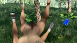 1boy 1girls 3d 3d_(artwork) 3d_render balaclava balls big_balls big_penis daz3d daz_studio dialogue dora_and_the_lost_city_of_gold dora_marquez dora_the_explorer english english_dialogue english_text female hairy_balls imminent_rape isabela_merced jungle male male_pubic_hair mask mask_only masked_male mouse_cursor muscular muscular_male nude nude_male oofoe outdoors penis self_upload ski_mask sneakers subtitled sweat sweating sweaty tan-skinned_female tan_skin white_sneakers