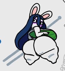 1girls allegra_(mario_+_rabbids) ass ass_focus backboob barefoot bottomless breasts casual_nudity cleavage dat_ass dumptruck_ass female female_only full_body huge_ass huge_breasts looking_at_viewer looking_back mario_(series) mario_+_rabbids mario_+_rabbids:_sparks_of_hope no_bra nsfwoaf rabbid revealing_clothes solo solo_female topwear