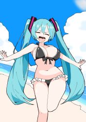 hatsune miku from vocaloid by hitorikanawo
