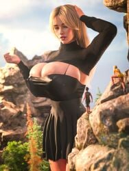 1boy 1girls 2girls 3d alavgts big_ass big_breasts bigger_female breasts breasts_bigger_than_head bursting_breasts bust busty chest curvaceous curvy curvy_figure enormous_breasts female giantess gigantic_breasts hips hourglass_figure huge_ass huge_breasts hyper_breasts large_ass large_breasts larger_female light-skinned_female light_skin macro macro_female male male/female massive_breasts mature mature_female mini_giantess original original_character slim_waist straight tall tall_female taller_female taller_girl thick thick_hips thick_legs thick_thighs thighs voluptuous waist wide_hips