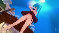 3d animated beach cheating dark-skinned_male embarrassed female hatsune_miku huge_cock interracial koikatsu loop looping_animation male muscular muscular_male penis reverse_cowgirl_position size_difference straight tagme twintails very_long_hair video waist_grab