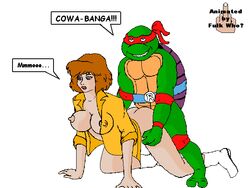 all_fours anal animated april_o'neil april_o'neil_(tmnt_1987) ass_grab bent_over bulldog_position doggy_style female fulk_who human interspecies lowres male raphael straight teenage_mutant_ninja_turtles tmnt_1987 turtle