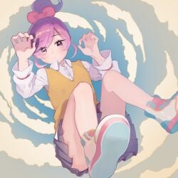 100_kanojo 1girls 2d female kimi_no_koto_ga_dai_dai_dai_dai_daisuki_na_100-nin_no_kanojo masseuse momi_momiji pervert pervert_female purple_hair the_100_girlfriends_who_really_really_really_really_really_love_you