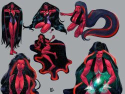 red she-hulk from hulk (series) by redrollerball