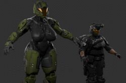 female spartan (halo) from halo (game) by silent sfm