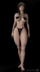 1girls 3d artsbynacho daz_studio female female_only final_fantasy final_fantasy_vii final_fantasy_vii_remake highres human solo tifa_lockhart