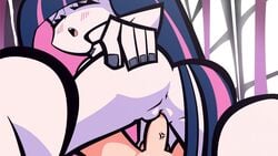 1boy 1girls accurate_art_style anus ass blue_hair blush closed_eyes drpizzaboi1 grabbing_own_ass long_hair panty_&_stocking_with_garterbelt penis sex stocking_anarchy thick_thighs thighs two_tone_hair vaginal_penetration vaginal_sex veiny_penis