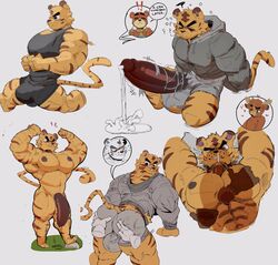 ! <3_eyes abs absurd_res akachionmain animal_crossing anthro antlers areola ass balls balls_outline big_bulge big_muscles big_penis biped black_bottomwear black_clothing black_shorts blush bodily_fluids bottomwear brown_body brown_fur bulge butt_grab capreoline cervid clenched_teeth closed_eyes clothed clothing cum cum_on_face cumshot dialogue disembodied_hand disembodied_penis dripping duo ejaculation english_text erection erik_(animal_crossing) excessive_precum felid fist flexing flying_sweatdrops fur genital_fluids genital_outline genitals grass grey_bottomwear grey_clothing grey_hoodie grey_shirt grey_topwear grey_underwear hand_on_butt heart hi_res hoodie horn huge_bulge huge_cock huge_pecs humanoid_genitalia humanoid_penis jogging looking_back male male_only mammal moose multiple_images muscular muscular_anthro muscular_male nintendo nipples nude one_eye_closed pantherine pattern_clothing pattern_shirt pattern_topwear pec_grab pecjob pecs penis plant precum precum_drip rear_view rock rolf_(animal_crossing) sex shirt shorts simple_background smile solo speech_bubble striped_body striped_clothing striped_fur striped_shirt striped_topwear stripes sweat sweatdrop tank_top teddy_(animal_crossing) teeth text tiger topwear torn_bottomwear torn_clothing tybalt_(animal_crossing) underwear ursid video_games white_body white_fur yellow_body yellow_fur