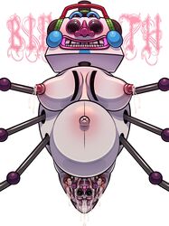 6_legs animatronic big_breasts birth blood breasts cloaca dead_cricket dj_music_man five_nights_at_freddy's five_nights_at_freddy's:_security_breach headphones lactating lactation milk milking multi_leg multi_limb music_man_(fnaf) pregnant robot spider white_skin