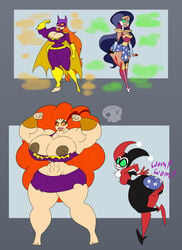 4girls abs ass_expansion barbara_gordon barbara_gordon_(shg) batgirl batman_(series) before_and_after bimbo brainwashing breast_expansion cave_girl cavegirl cavewoman da-fuze dc_comics dc_super_hero_girls diana_prince diana_prince_(shg) doris_zeul doris_zeul_(shg) female female_only giganta hair_growth harleen_quinzel harleen_quinzel_(shg) harley_quinn huge_ass huge_breasts hypnosis identity_death multiple_girls muscular_female navel nipples ripped_clothing thick_thighs transformation wide_hips wonder_woman wonder_woman_(series)