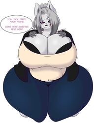 big_breasts dewwydartz female furry huge_breasts looking_at_viewer mary_(dewwydartz) tagme thick_thighs wide_hips