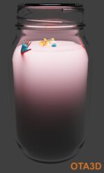 3d_(artwork) absurd_res anthro asphyxiation bodily_fluids canid canine cum cum_in_jar cum_in_mouth cum_inside cum_jar cum_jar_(meme) cum_on_face digital_media_(artwork) dragon drowning drowning_in_cum female fox genital_fluids hi_res hybrid jar looking_pleasured mammal micro ota3d ota_3d ota_dragonclaw reflection solo stuck