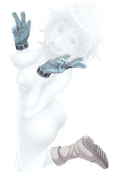 1girls areolae ass boots breasts canon_costume casual exposed_torso female female_only footwear gloves hagakure_tooru_(visible) handwear human kobaji mostly_nude my_hero_academia naked_boots naked_footwear naked_gloves nipples nude paid_reward pale_skin see-through see-through_body solo tooru_hagakure tooru_hagakure_(visible) transparent_body