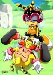 archie_comics bbmbbf charmy_bee furry mobius_unleashed palcomix saffron_bee sega sonic_(series)