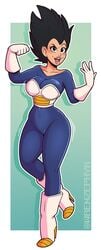 1girls battle_armor bodysuit breasts bustier busty cleavage covered_navel dragon_ball dragon_ball_z female female_only female_saiyan female_vegeta fully_clothed genderswap_(mtf) gloves high_heel_boots high_heels hourglass_figure large_breasts rule_63 saiyan saiyan_armor solo solo_female solo_focus story_at_source thick_lips thick_thighs vegeta voluptuous wide_hips wrenzephyr2