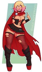 1girls 2022 ass bimbo bimbofication blonde_hair boots breasts eye_color_change female hair_color_change high_heel_boots high_heels huge_ass huge_breasts navel nipples pink_eyes pink_hair pink_lipstick ruby_rose rwby solo solo_female solo_focus story_at_source thick_lips thick_thighs wide_hips wrenzephyr2