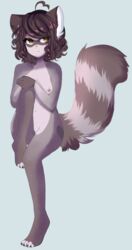 animation_meme_community cerise_(chinjireta) chinjireta completely_nude edit furry naked nude posing tail tanuki tanuki_girl third-party_edit youtube youtuber youtuber_girl