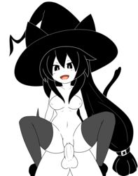 1girls anonymous_artist catgirl chlomaki funamusea sex smile wadanohara_and_the_great_blue_sea witch witch_hat