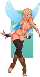 barefoot bimbo fairy female genderswap huge_ass huge_breasts navel nipples pink_lipstick princess_zelda story_at_source the_legend_of_zelda thick_lips thick_thighs toeless_boots wide_hips wrenzephyr2 zelda_(breath_of_the_wild)