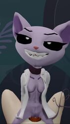 1boy 1boy1girl 1girls 3d 9:16 alien alien/human alien_cat alien_girl animated big_breasts cat_ears cat_humanoid cat_tail clothed_sex dominant dr._k evil_grin evil_smile female female_focus female_on_top female_penetrated first_person_view fit_female furry human human_on_anthro human_penetrating interspecies kid_vs._kat male male/female mixed_breed mp4 pubes purple_skin rededadu sex sharp_teeth sound video