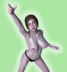 1girls 3d artist_request daz_studio ellie_(the_last_of_us) ellie_williams female naughty_dog nude nude_female render solo solo_female teen the_last_of_us