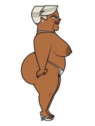 1girls areola areolae ass ass_grab ass_up bbw bbw_mom big_ass big_breasts big_butt black_body black_female black_gilf breast_grab breasts breasts_out choker chubby chubby_female curvaceous curvaceous_body curvaceous_figure curvy curvy_figure dark-skinned_female dark_skin ebony eyelashes eyeliner eyeshadow female female_only grandmother granny heels high_heels huge_ass jk94 leshawna's_grandmother mature mature_female mature_woman milf mother nipples pose posing profile_view solo tagme thick thick_ass thick_hips thick_legs thick_lips thick_thighs thong tits_out total_drama_(series) total_drama_island total_dramarama voluptuous voluptuous_female white_background white_hair white_hair_female