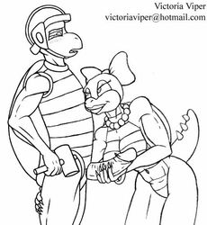 alternate_breast_size bow bracelet breasts claws eyelashes female hammer hammer_bros. koopa koopalings male mario_(series) necklace nintendo pearl_necklace penis shell smooth_skin spikes tail tools victoria_viper wendy_o._koopa