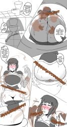 fanning fart fart_cloud fart_fetish fart_torture farting female joanne_(mrtomato8224) knight_armor knight_girl living_object living_toilet monochrome mrtomato8224 pussy toilet toilet_use unaware unaware_facefart wide_hips