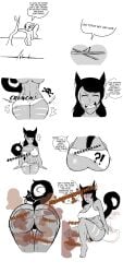 1boy 1girls animal_ears animal_tail ass_crush big_ass big_breasts blush breasts crushed_by_ass fairy_wings fart fart_cloud fart_fetish fart_torture farting farting_on_another fat_ass female male miniboy mrtomato8224 muscular muscular_female shart sharted sitting_on_person skunk skunk_girl skunk_tail smelly sweating sweaty tyff unaware unaware_buttcrush unaware_facefart underboob