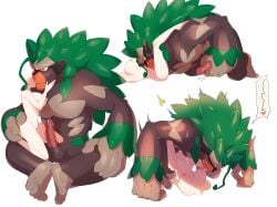 1boy 1girls balls big_breasts big_hands big_pecs big_penis blush bodily_fluids breasts cum cum_inside cunnilingus feet female_on_top gorilla hand_on_hip interspecies jinnai kiss_on_cheek kissing larger_male male_on_top male_penetrating male_pokemon/female_human maledom masturbation muscular_male oral_sex pokemon pokemon_(species) rillaboom rough_sex sex sweating thick_thighs vaginal_penetration vaginal_sex