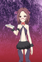 ako_oozora clothing glasses kaidan_restaurant lingerie skirt tagme