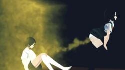 2girls 3d 3d_animation animated ass ass ass_crack ass_focus bending_over butt_crack clothed clothed_female dark_blue_skirt deleted_artist enjoying_farting fart fart_cloud fart_everywhere fart_fetish fart_torture farting farting_on_another female female_focus female_only femdom femsub gas japanese_text knocked_out light-skinned_female longer_than_10_seconds lost_media mikumikudance mmd panties passed_out passing_gas passing_out pov pov_female satisfied satisfied_look scared scared_expression scared_female school_uniform schoolgirl shorter_than_one_minute skirt smell smelly smelly_ass sound sound_effects stinky stinky_ass stinky_fart tagme text text_box video white_panties white_shirt yellow_fart yellow_gas