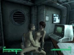 1boy 1girls 3d bethesda_softworks breasts fallout fallout_3 father_and_daughter human incest james lone_wanderer sex straight