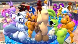 16girls 3d 3d_(artwork) alicia_acorn amy_rose anthro anus areolae ass avian big_ass big_breasts black_fur blaze_the_cat blue_fur breasts brown_fur brown_hair bunnie_rabbot canine eulipotyphlan feline female female_only genderswap_(mtf) green_fur grey-yordle kabalmystic_(style) lagomorph looking_at_viewer marine_the_raccoon mina_mongoose mtf_crossgender multiple_girls nipples nude nude_female pink_fur pool primate purple_feathers purple_fur purple_hair pussy rouge_the_bat rule_63 sally_acorn sega shade_the_hedgehog shadow_the_hedgehog sonic_(series) sonic_the_hedgehog sonique_the_hedgehog sticks_the_badger surge_the_tenrec tangle_the_lemur vanilla_the_rabbit wave_the_swallow whisper_the_wolf white_fur yellow_fur