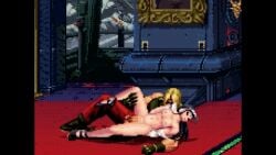 2d 2d_animation animated animated_gif chizuru_kagura cum_in_ass cum_inside defeated_heroine defeated_villainess defeated_with_sex fighting_game game_ui king_of_fighters m.u.g.e.n not_public_mod pixel_art priestess rape raped raped_by_enemy rugal_bernstein snk snkgirllover spoon_position spooning sprite undressed