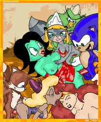 adventures_of_sonic_the_hedgehog american_sonic american_tails anthro bert_who blue_fur breasts breezie_hedgebot_robotnik breezie_the_hedgehog canine classic_sonic classic_tails clothing female fox fur furry hedgehog interspecies katella katella_the_huntress male mammal marsupial miss_possum nude opossum penis rodent sega sex sonic_(series) sonic_the_hedgehog sonic_the_hedgehog_(series) straight tagme tails