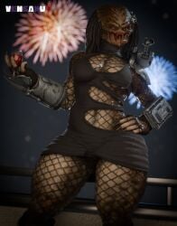 female yautja from new year by vensaku
