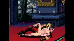 2d 2d_animation animated animated_gif chizuru_kagura cum_in_ass cum_inside defeated_heroine defeated_villainess defeated_with_sex fighting_game game_ui king_of_fighters m.u.g.e.n not_public_mod pixel_art priestess rape raped raped_by_enemy rugal_bernstein snk snkgirllover spoon_position spooning sprite undressed
