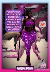 1boy 1girls ass big_ass big_butt booty caning crossdressing dark-skinned_female dark_skin desk dominant_female dominatrix ebony fat_ass fat_butt female femboy human_furniture lucyluvbunz male miss_tam mistresstamikastrap0n petplay pony ponyplay raceplay second_life sissy sitting sitting_on_another sitting_on_person submissive_male tagme white_body