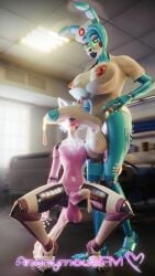 3d_(artwork) absurd_res animatronic anonymousfm anthro balls big_breasts bodily_fluids bonnie_(fnaf) bonniexmangle breasts canid canine clothed clothing cum digital_media_(artwork) duo erection five_nights_at_freddy's five_nights_at_freddy's_2 fox futanari genital_fluids genitals hair headgear headwear herm hi_res hospital intersex intersex/male lagomorph leaking_cum leporid machine male mammal mangle_(fnaf) nipples nude nurse nurse_clothing nurse_headwear nurse_uniform open_mouth penis rabbit robot scott_cawthon scottgames tail thick_thighs toy_bonnie_(fnaf) uniform