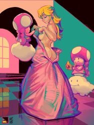 princess peach from mario (series) by ndasfw