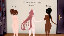Monika (Doki Doki Literature Club) Rule 34 Image