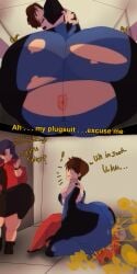 1femboy 3girls asshole asuka_langley_sohryu bottom_heavy caught_in_the_act comic dialogue elevator facesitting facesitting_pov fart fart_fetish farting_in_face fat_ass female flustered gainax male male_fart melissaalli misato_katsuragi neon_genesis_evangelion rei_ayanami secretly_loves_it shinji_ikari tight_clothing torn_clothes