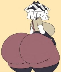 1girls aged_up ass_bigger_than_head big_ass bug_butt claire_(fundamental_paper_education) danger_claire_(fundamental_paper_education_au) fat_ass fat_butt female fpe fundamental_paper_danger_(au) fundamental_paper_education modinnikita red_pants