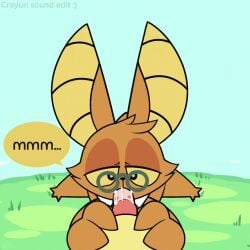 2boys :3 animal_genitalia animal_penis animated blowjob canine_genitalia canine_penis chikin_nuggit_artstyle chikn_nuggit chikn_nuggit_(chikn_nuggit) duo edit edited eyes_half_open furry gay grabbing grabbing_legs hi_res horny knot knotted_penis knowdwagon male male/male male_only moan moaning mp4 non-human non-human_only onyn_ring_(chikn_nuggit) oral oral_sex penis pleasured precum smug smug_face sound sound_edit sound_effects sucking sucking_off sucking_penis text toony unusual_anatomy unusual_genitalia unusual_penis video wings yaoi