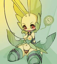 bondage bug female furry leavanny pokemon red_eyes slugbox