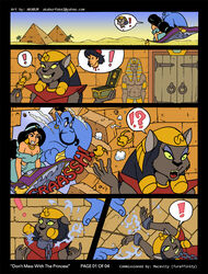 akabur aladdin arabian comic disney disney_princess genie_(aladdin) magic_carpet mirage_(aladdin) page_1 princess_jasmine