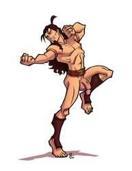 1boy avatar_legends avatar_the_last_airbender fire_nation flaccid human human_only male male_focus male_only muscular muscular_male ozai schizoid solo solo_male straight_hair uncensored