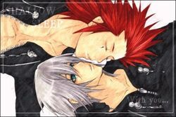 2boys axel kingdom_hearts male male_only multiple_males nobody_(kingdom_hearts) riku tagme yaoi